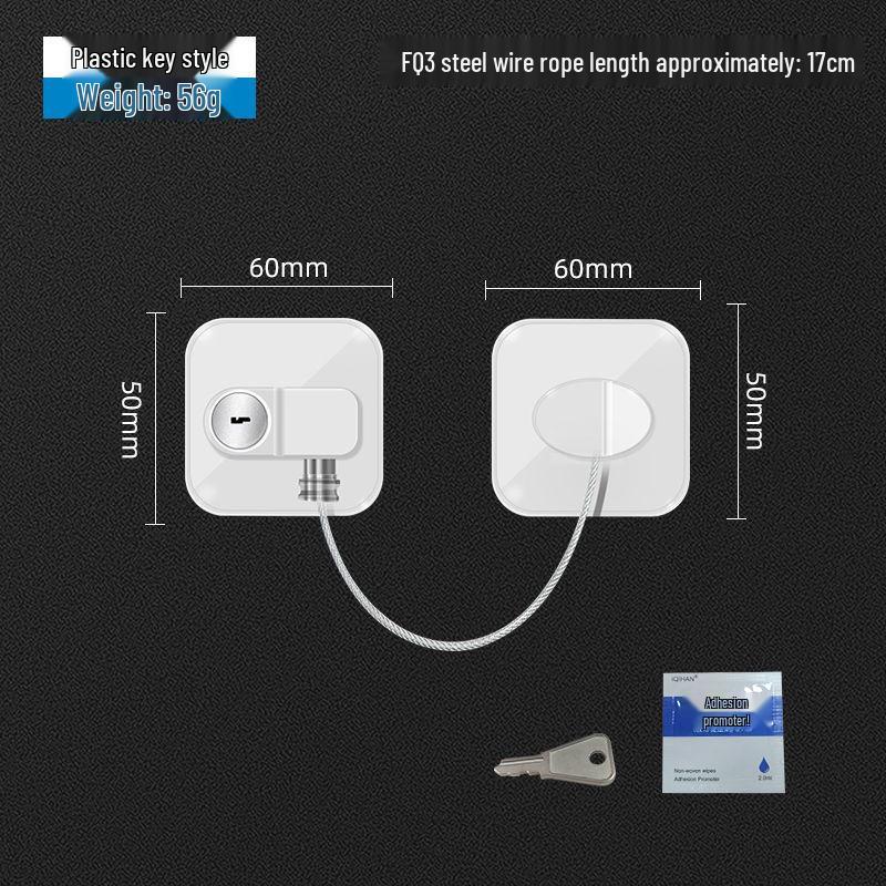 

FJF Замок безопасности для детей для холодильника и окна - Защелка без сверления