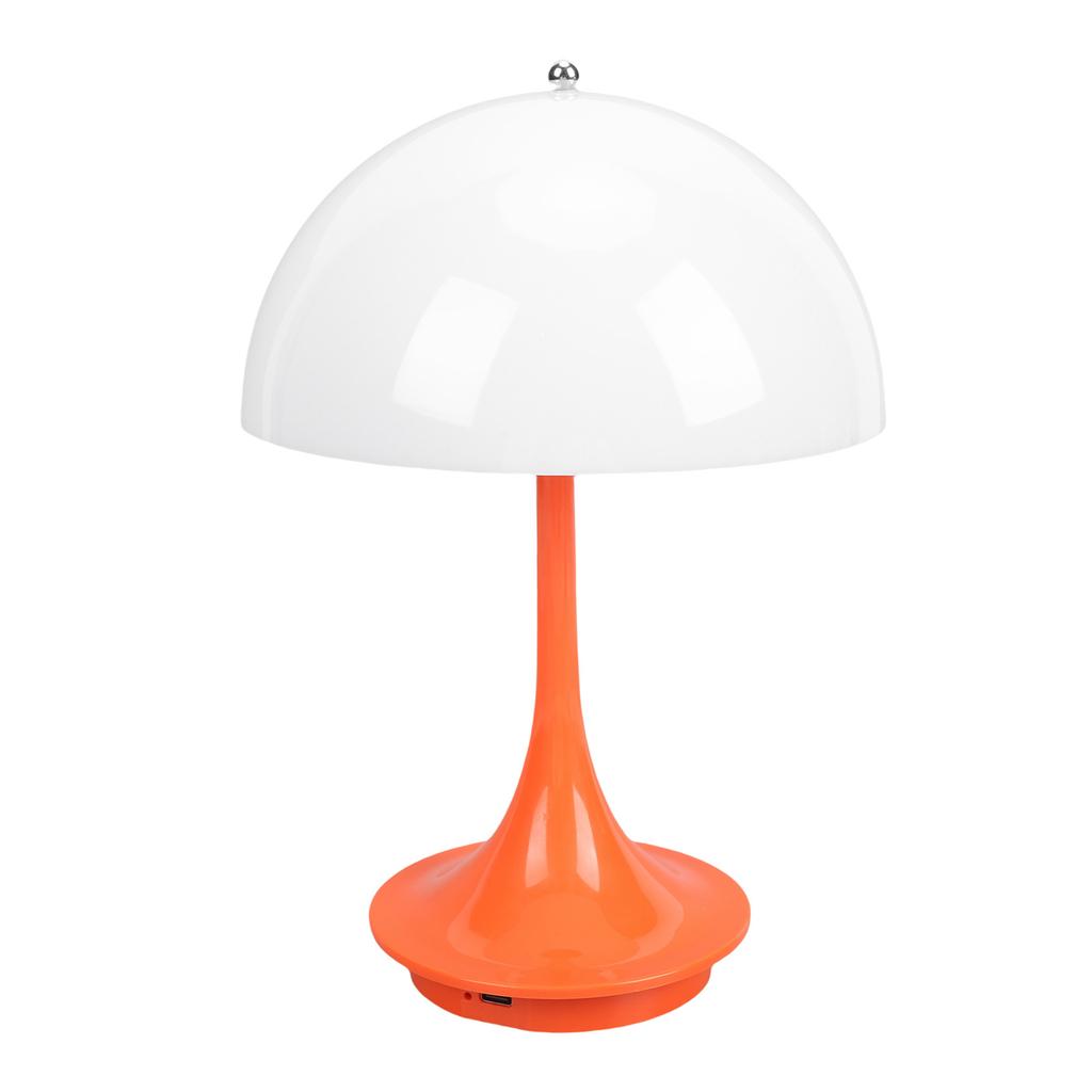 Pilz-Tischleuchte 3 Farbtemperaturen Stufenlos Dimmbar Touch-Steuerung Wiederaufladbar Mid-Century Modern Lampe für