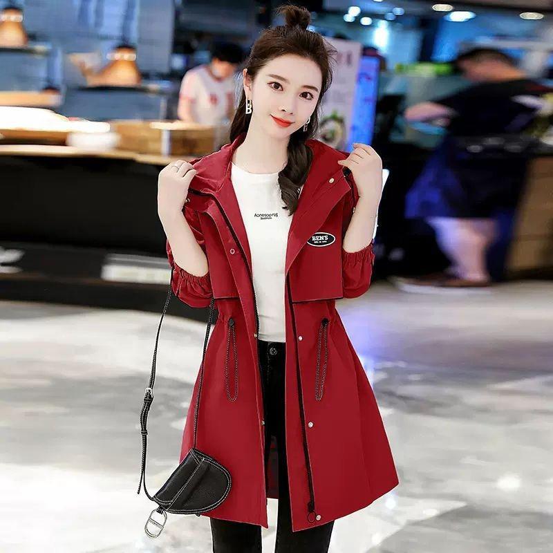 Fashionable Loose Women's  Windbreaker Coat, Stylish and Elegant Jacket