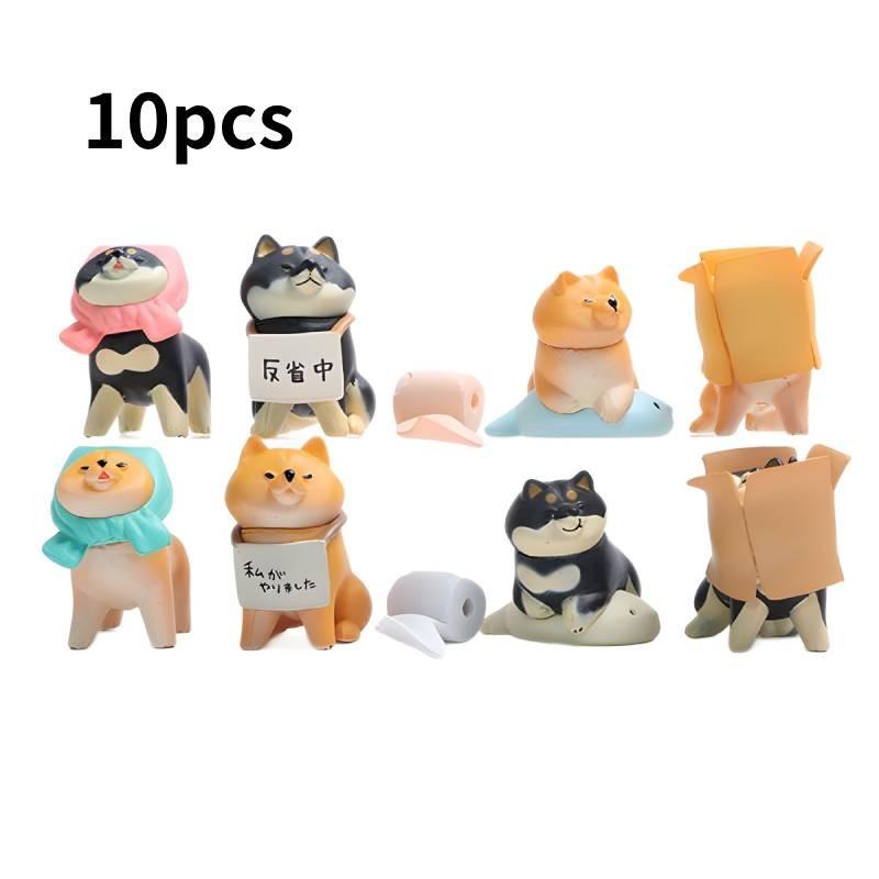 Hachiko Action Figure Cartoon Model Toy Decoration Doll Kids Gifts Ornament