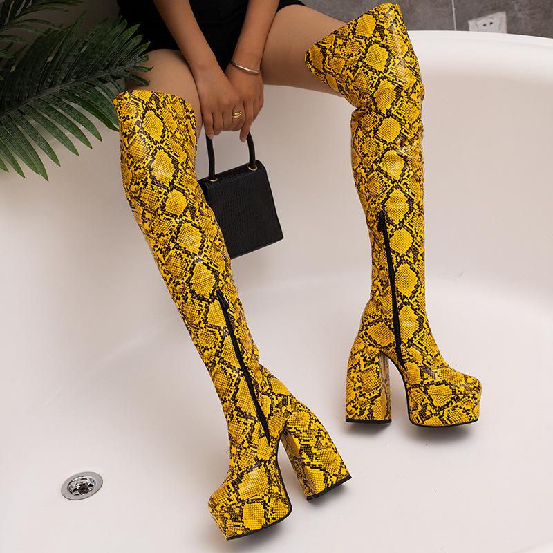 Women's shoes 40-48 large size boots Women's boots 2025 autumn and winter new boots thick-soled thick heel