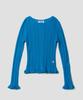 Tudument Boatneck Rib Knit_Teal Blue