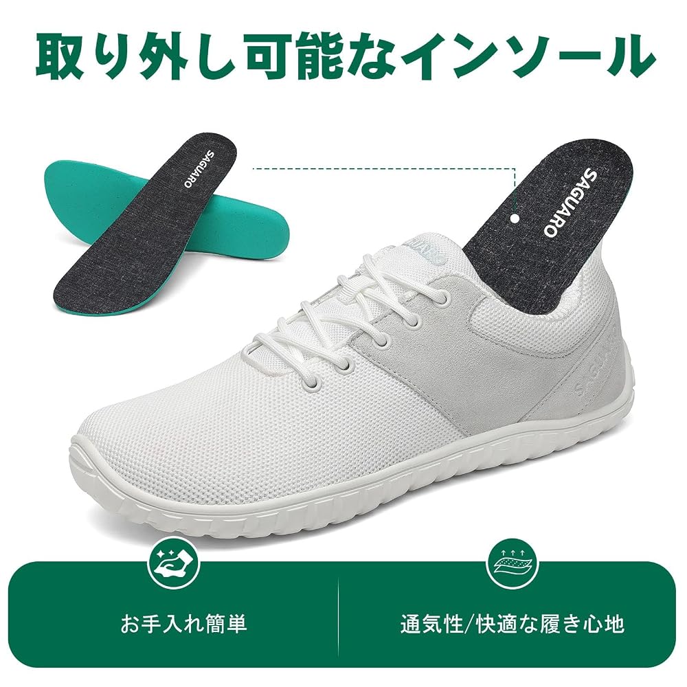 SAGUARO Barefoot Running Shoes, Unisex, Lightweight, Wide Fit Sneakers, Walking, Driving Shoes
