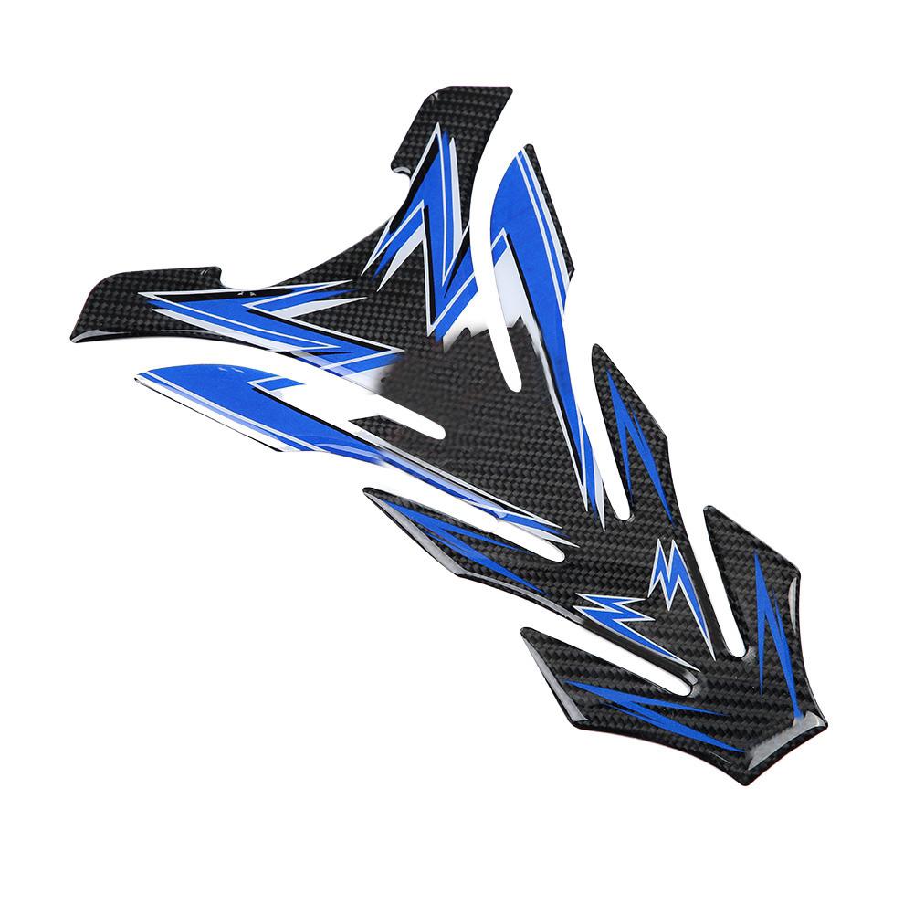 Skutečné uhlíkové vlákno Motocykl Palivo Olej Plynová Nádrž Podložka Chránič Nálepka Obtisk