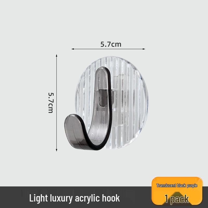 Gancio da Parete in Acrilico Impermeabile Senza Foratura – Forte Adesivo, Appendiabiti di Lusso per Bagno