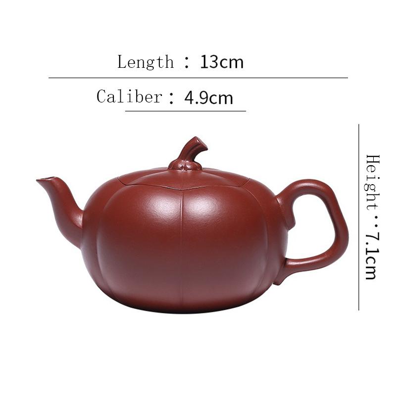 

Фиолетовый глиняный горшок ручной работы на 200 мл с оригинальным чайным горшком из тыквы Mine Dahongpao, подарочная гравировка 200ml красный