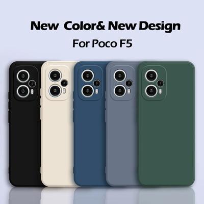 Poco F5 F 5 Pocof5 Case Original Liquid Silicone Phone Case For Xiaomi Poco F5 F 5 Pro F5pro Pocof5 Shockproof Back Cover