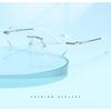 Diamond Cut Rimless Reading Eyewear Anti Blue Light High-definition Frameless Presbyopic Glasses Starlight Sparkling Glasses