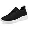 Stylish Men's Lightweight Flyknit Running Shoes with 8CM Hidden Lift, Large Sizes Available