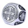 Personalized Retro Fashionable Cpsb Orthodox Logo Stainless Steel Non-Fading Ring Ring