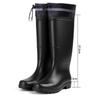 DAXTE Men's Drawstring High-Top Work Rain Boots