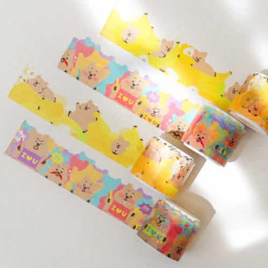 Youngi’s Forest_Banana Flower Card Die Cut Masking Tape, a Popular Phrase In Korea