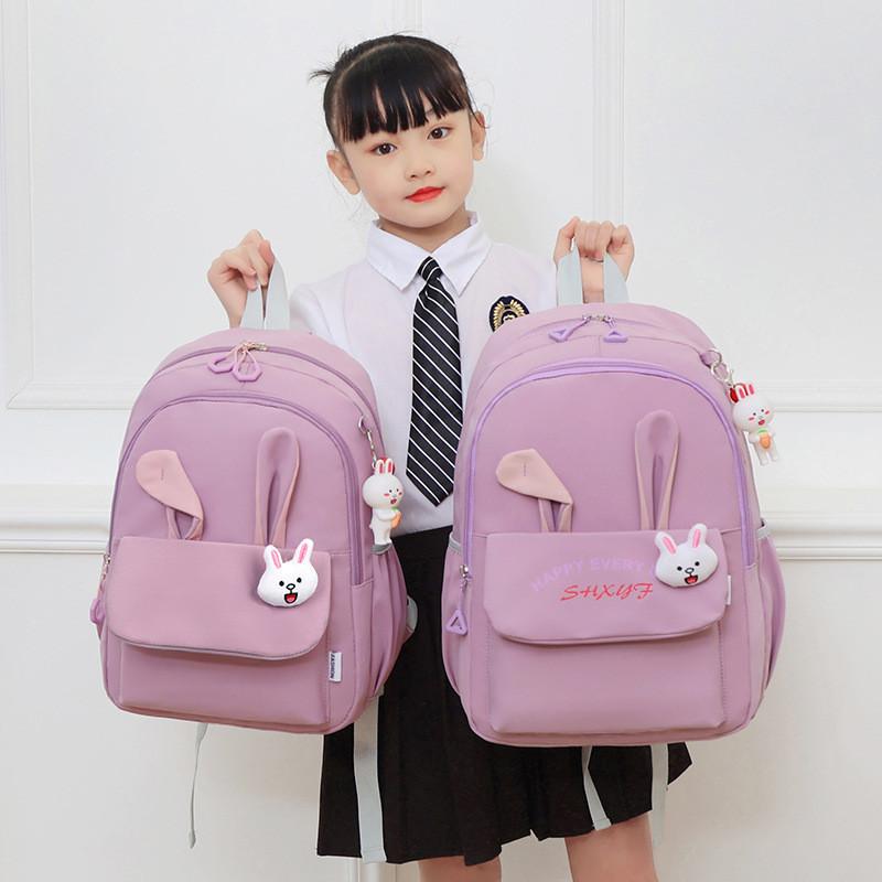 Adorable Nylon Kids Backpack For Elementary Students Lightweight And Durable School Bag