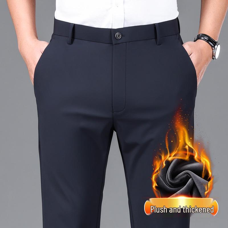 Plus Size Men's Summer Casual Pants, XL, Extra Wide, Four-Way Stretch, Straight Leg, Loose Fit, Business Slacks.