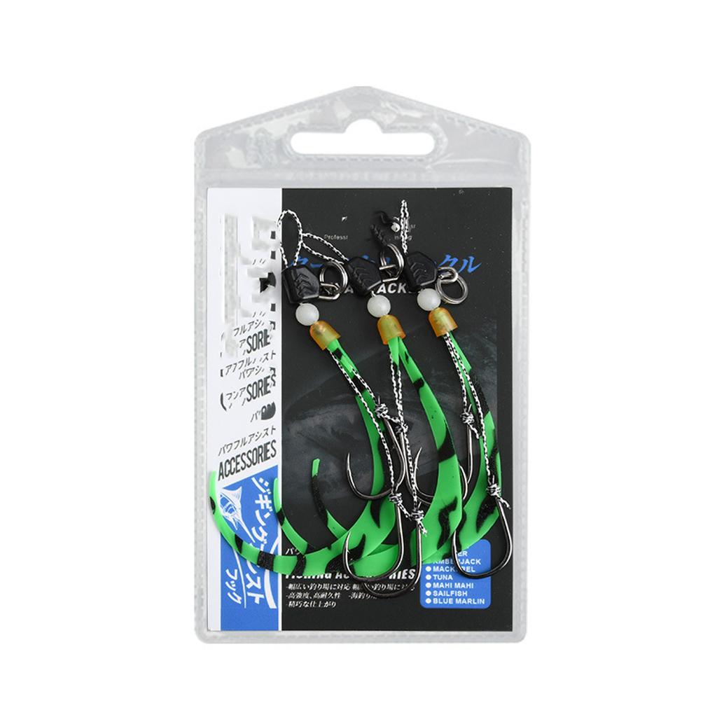 3pcs Octopus Cuttlefish Jig Head Fishing Hooks Soft Squid Silicone Skirt Hooks Luminous Professional Metal Jigging Lure