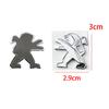 2,9x3cm Plastová nálepka na středový znak volantu auta pro Peugeot 106 107 108 206 207 208 301 306 308 407 408 508 3008 4008