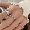 Children's Adjustable Star & Flower Bamboo Ring for Women - Stackable, Stylish, and Cool