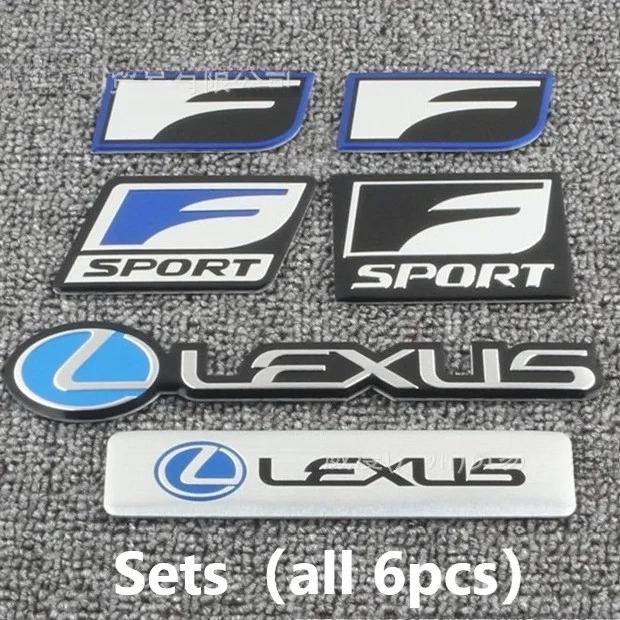 For Lexus F SPORT Fsport GS GX IS LS LX NX RX UX CT LC RC GX460 CT200h IS250 ES 220D IS200 Emblem Badge Sticker Logo Decal Trim XM6