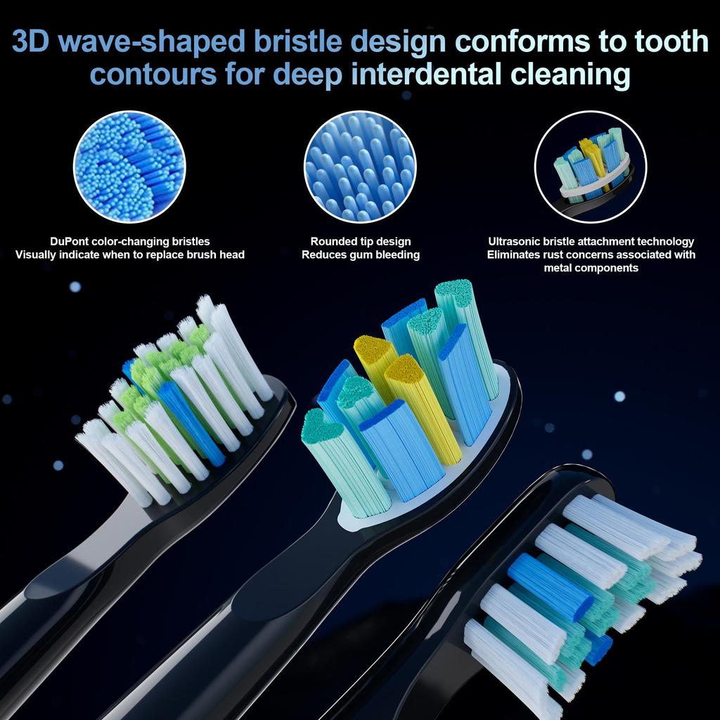 Sonic Elektrisk Tannbørste Y5-507 Voksen Timer Børste 5 Modus USB Lader Oppladbar Tannbørste