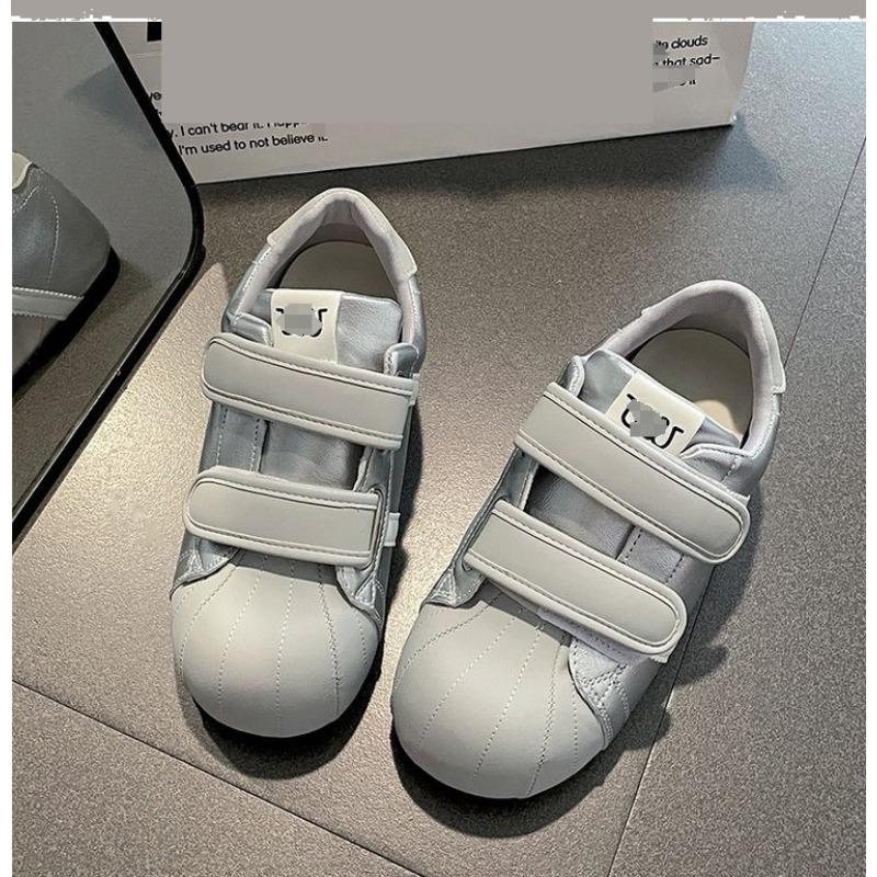 Big head low-top women's shoes autumn new thick-soled heightening casual bubble shell single shoes