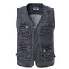 Men's Plus Size Denim Undershirt Slim Sleeveless Top