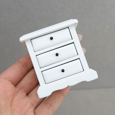 Elegante Puppenhäuser Miniatur Beistellschrank Modellmöbel Perfekt zur Aufwertung der Puppenhäuser Projektszene Dekoration