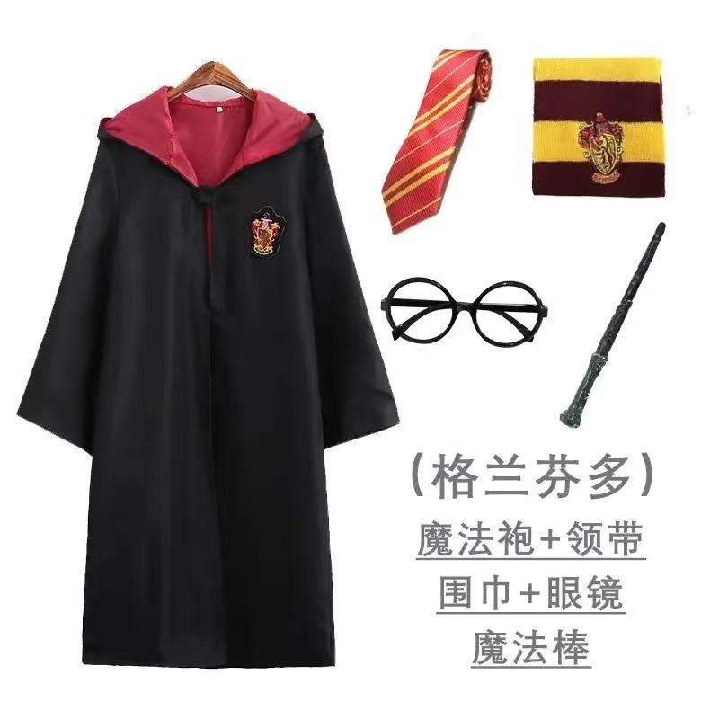 Harry Potter Cosplay Kostüm Magier Robe Kleidung Zubehör Erwachsene Kinder Schuluniform Halloween Umhang