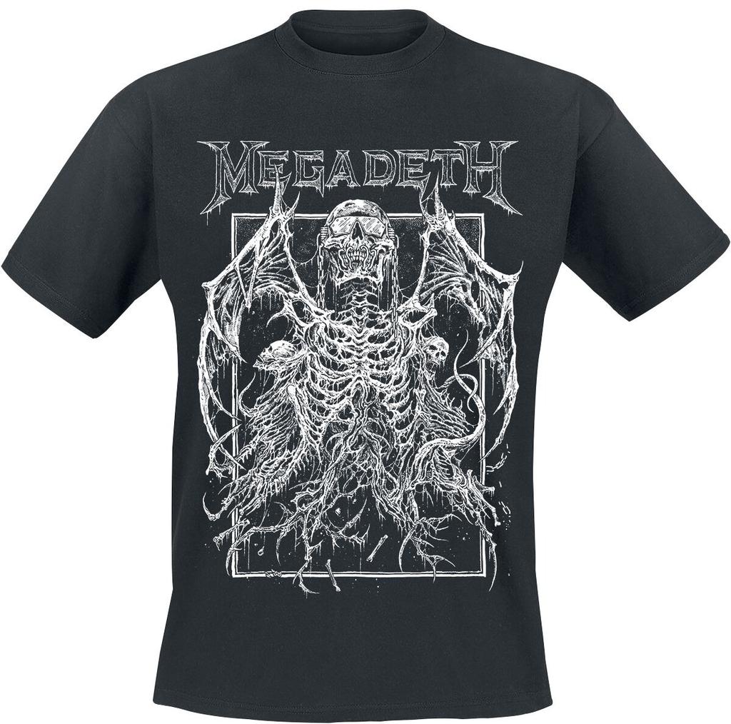 2026 Hot Unisex Megadeth Peace Sells T Shirt Vintage Thrash Metal Rock Album Cover Graphic Tees Short Sleeve Cotton Tshirt