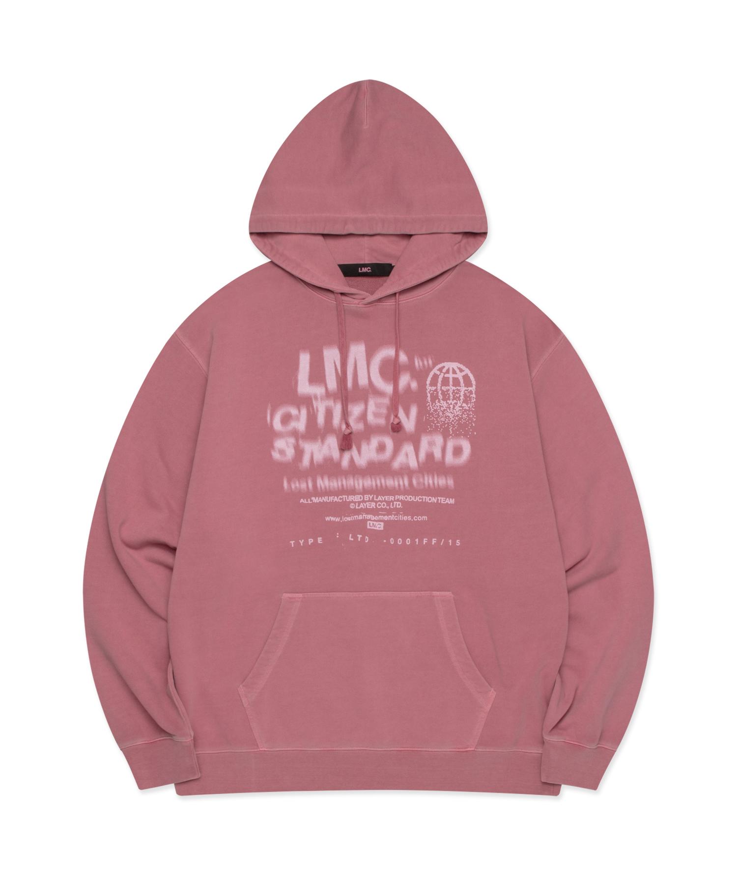 Lmc Overdyed Citizen Standard Hoodie Pink Pink/M