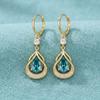 Crystal Rhinestone Dangle Earrings Luxury Sparkly Zircon Earrings Water Drop Earrings  Party