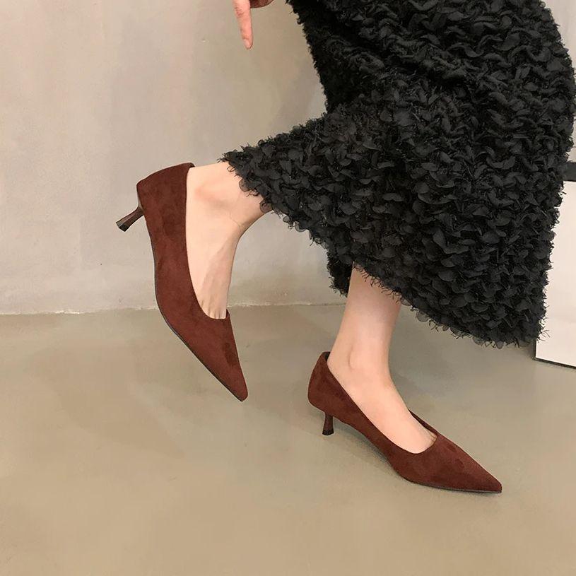 Fashion Bailamos Fashion Sexy Flower Pointed Toe Thin Low Heels Pumps Women Elegant Wedding Slingback Mules Shoes Zapatos De Mujer