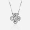 Elegant Moissanite Four-Leaf Clover Pendant Necklace - S925 Sterling Silver