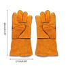 Long Sleeve Work Heat Resistant Fire Gloves Oven Mitts for BBQ Fireplaces Stove
