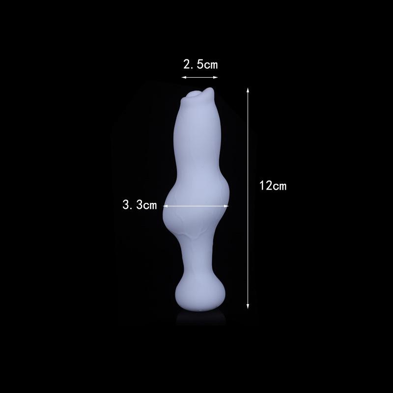 Soft Silicone Animal-Inspired Tail with Real Hair for Erotic Cosplay and Adult Play