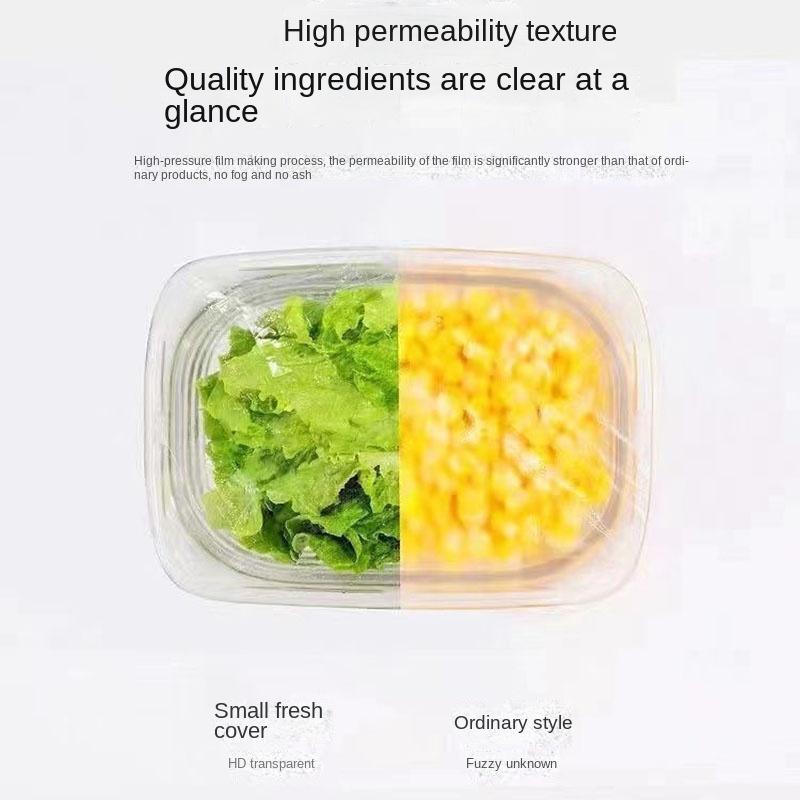 Plastový Jednorázový Potah na Jídlo Barevný Elastický Obal Potahy na Jídlo Víko pro Uchování Čerstvosti Talíř Kuchyň Nylonové Obalové Sáčky Úložný Sáček
