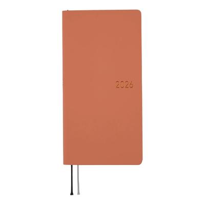 Hobonichi Techo 2026 Weeks Smooth Milk Cocoa January Start Weekly Planner Left Slim Vertical