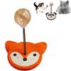 Sisal Base Cat Treat Dispenser Toy Cartoon Cat Scratch Mats with Treat Dispenser  Kitten Play