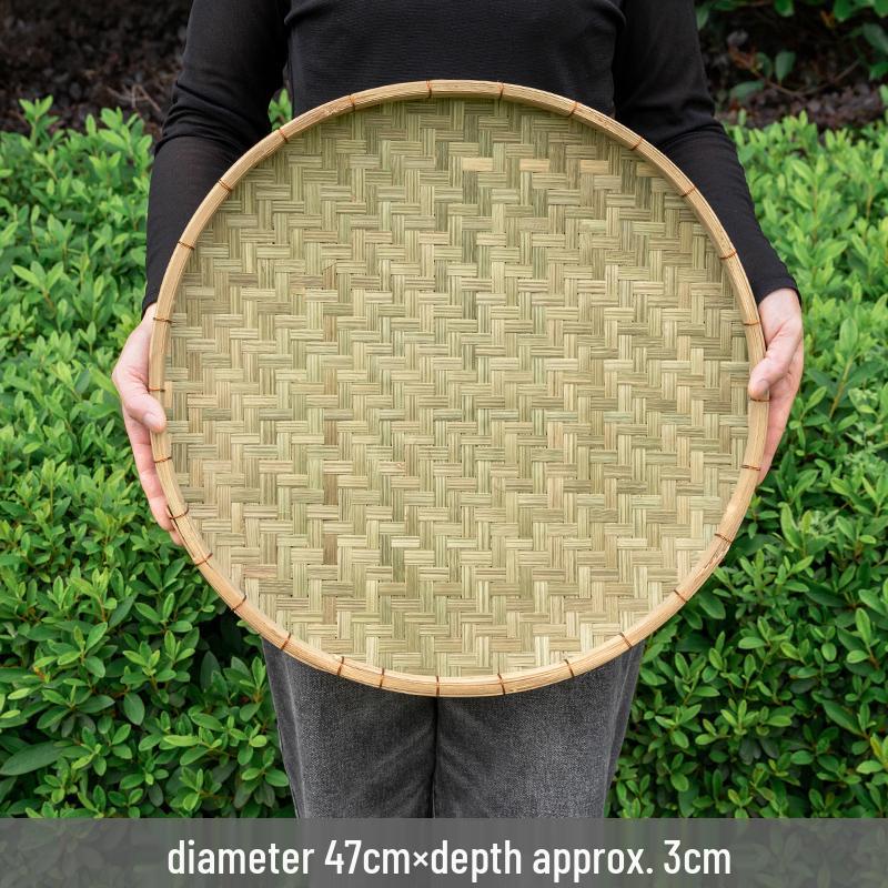 

Ручная бамбуковая корзина для веяния с медной проволокой - Сушильный поднос в деревенском стиле