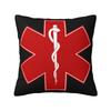 Star Of Life Pillow Case Decoration Luxury Emt Paramedic Medical Cushions for Sofa Square Pillowcase