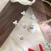 Gold Silver Christmas Bell Nail Art Accessories Winter Bow Alloy Exquisite Nail Charms Jewelry Luxury Manicure Decorations Parts