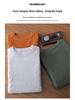 Men's Jacquard Knit Cashmere Sweater, Round Neck, Thickened for Autumn and Winter, Solid Color, Versatile Base Layer.