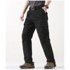 Men's Casual Pants with Three-dimensional Pockets, Straight-leg Long Pants, Outdoor Multi-pocket Men's Cargo Pants