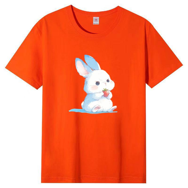 Summer New Short-sleeved T-shirt Female Cotton Loose Korean Ins Women's Cartoon Printing Half-sleeved Blouse