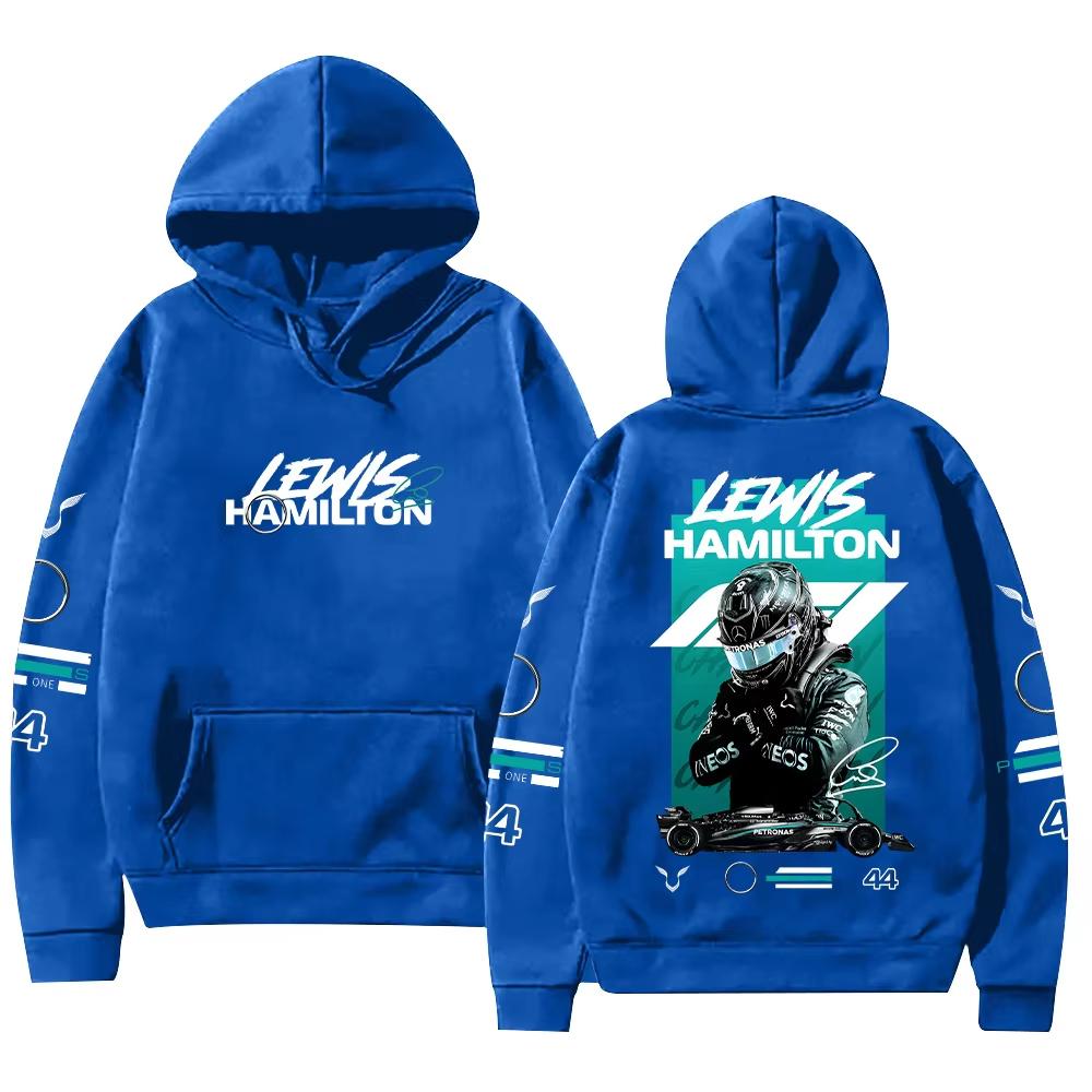 Lewis Hamilton Champion Hoodie Motorsports Apparel Race Fan Gift Sweatshirts New Pattern Unisex Vintage Printed Sweatshirt