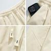 Shorts Masculinos Casuais Largos Estilo Japonês para Trabalho, Combinação Total, Verão, Cor Sólida, Pregueados, Comprimento até o Joelho