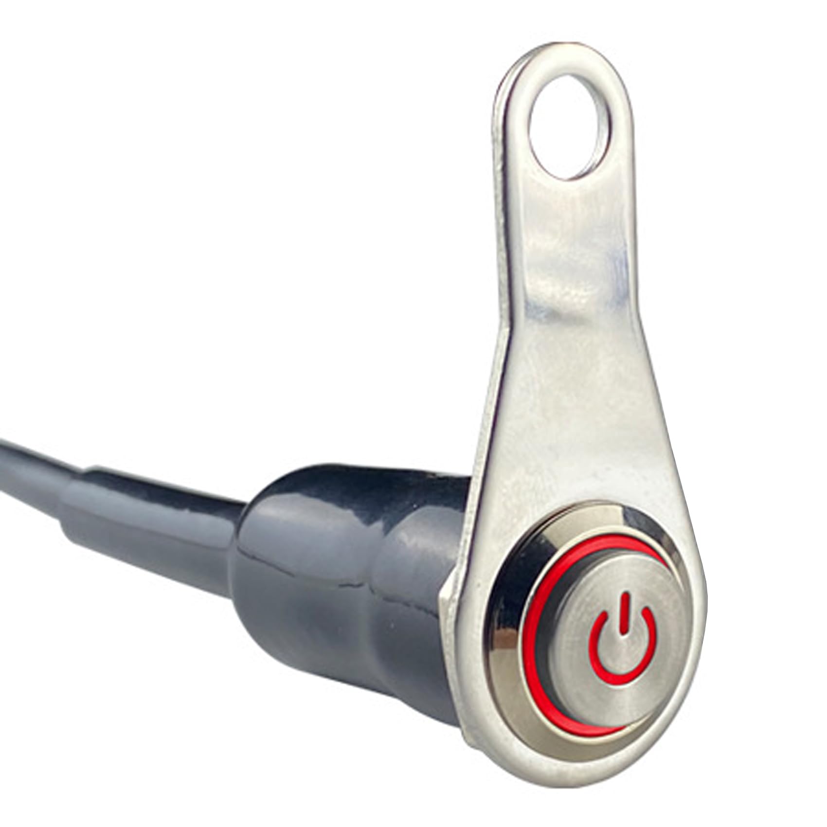 

YFFSFDC Motorcycle Handlebar Switch LED ATV Bike LED Warning Light Hazard Light Headlight красный