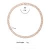 HipHop Men Women 14MM Prong Cuban Link Chain Necklace Bling Iced Out 2 Row Rhinestone Paved Miami Rhombus Cuban Necklace Jewelry