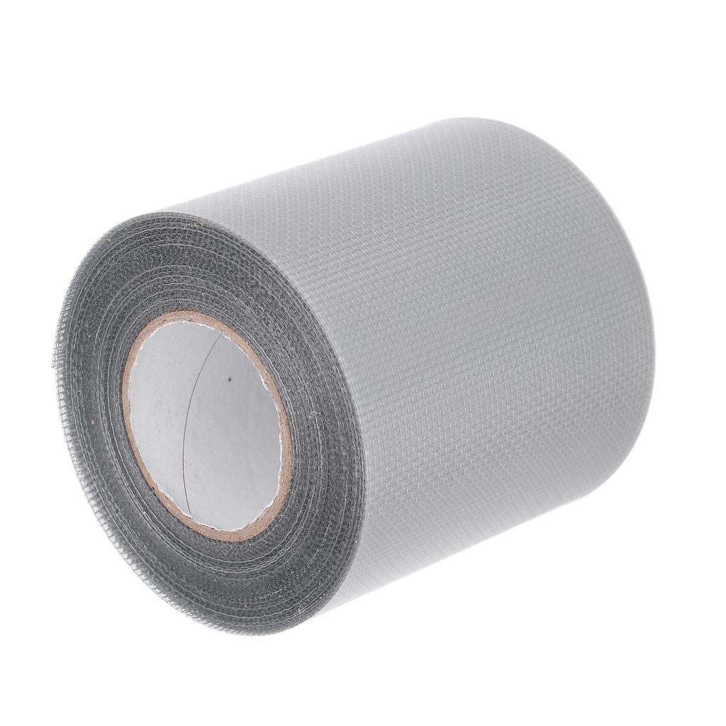 Window Screen Mesh Patch Self Adhesive Tape Roll for Camping Tent Home Door Bed Net Repair Gray