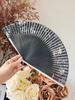 6-Inch Gold Silk Women's Classical Hanfu Photography Fan