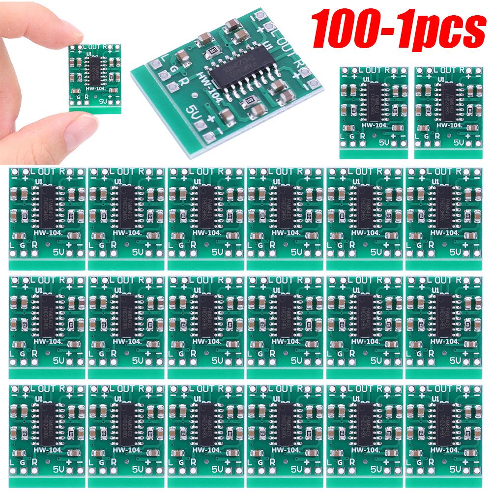 

PAM8403 Module Dual Channel Power Amplifier Board Class D 2 Channel Audio Amplifier Module DC2.5-5.5V Power Supply CHINA
